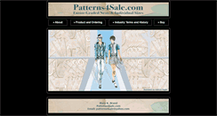 Desktop Screenshot of patterns4sale.com